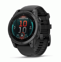 fēnix E – 47 mm, AMOLED - Slate grey steel with Black silicone band - 010-03025-01 - Garmin